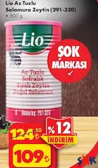 LİO AZ TUZLU SALAMURA ZEYTİN 800 G